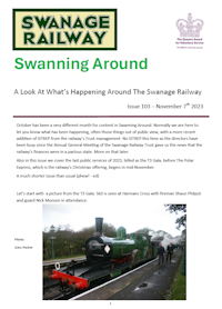 Swanning Around - Issue 103 - 7th November 2023