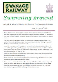 Swanning Around - Issue 74 - June 1st 2021